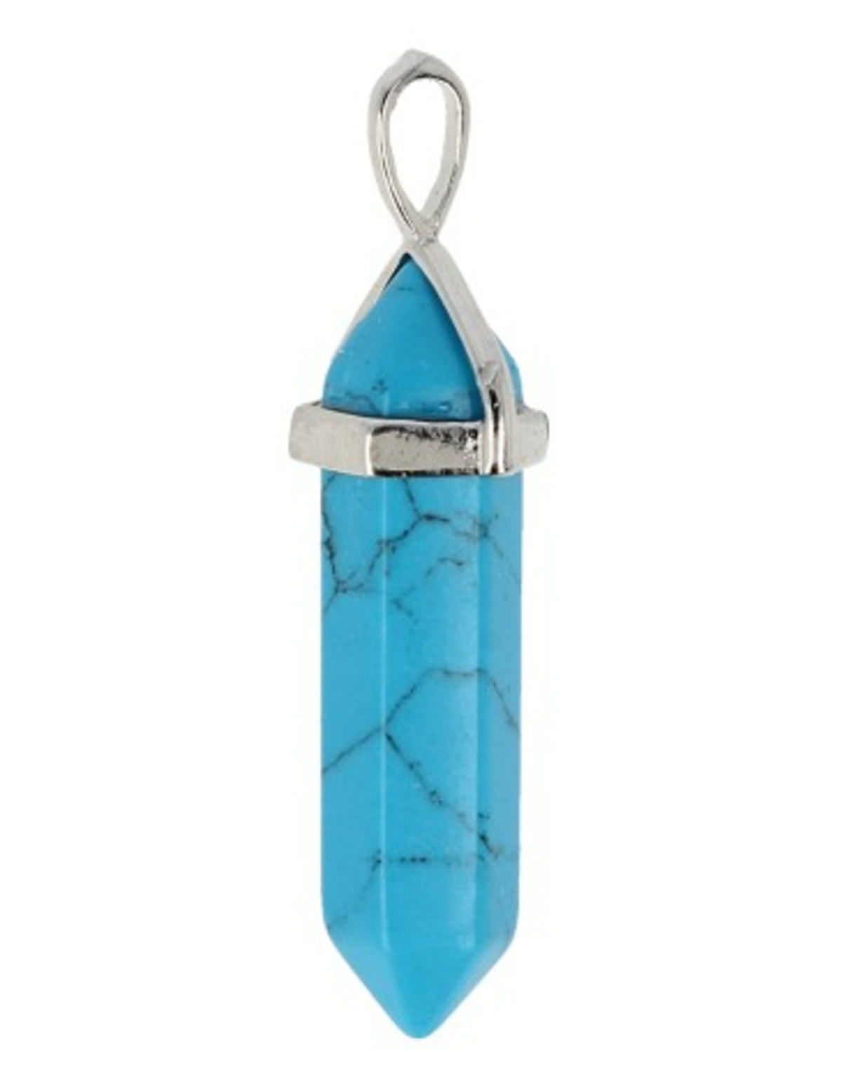 Howliet blauw dubbeleinder hanger (gekleurd)