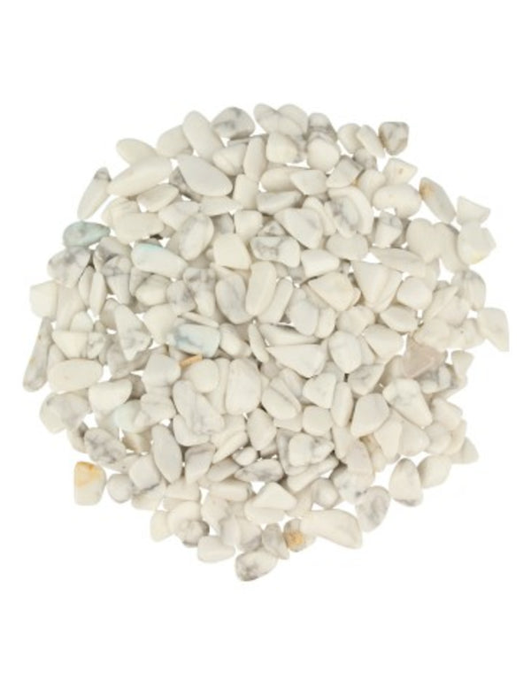 Howliet wit 100 gr. edelsteen trommelstenen (mt1)