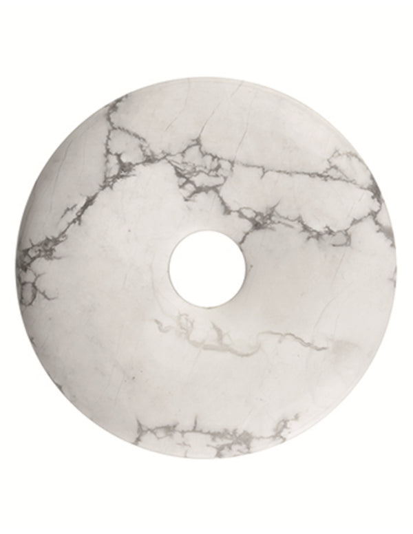 Howliet wit edelsteen donut 30 mm Hanger