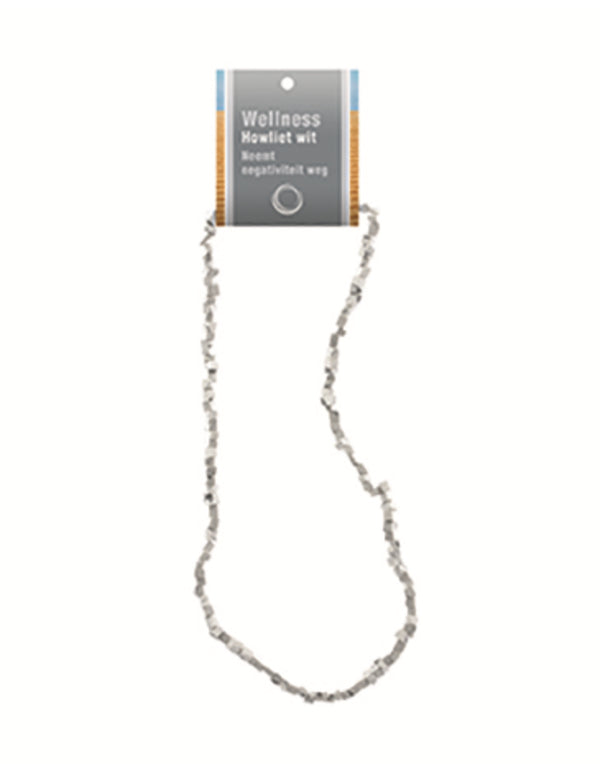 Howliet wit edelsteen splitketting