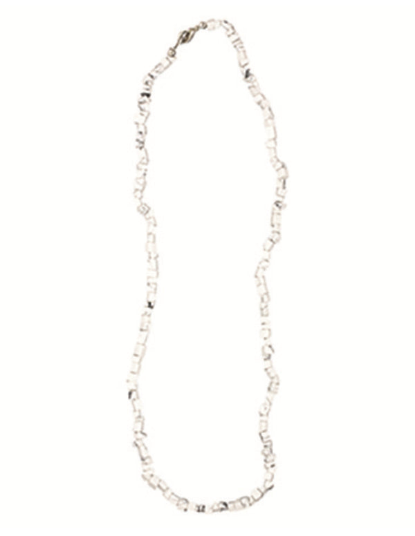 Howliet wit edelsteen splitketting