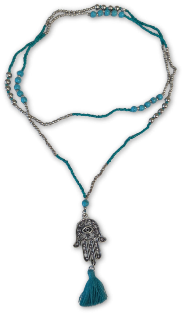 Ibiza edelsteen ketting - Fatima hand