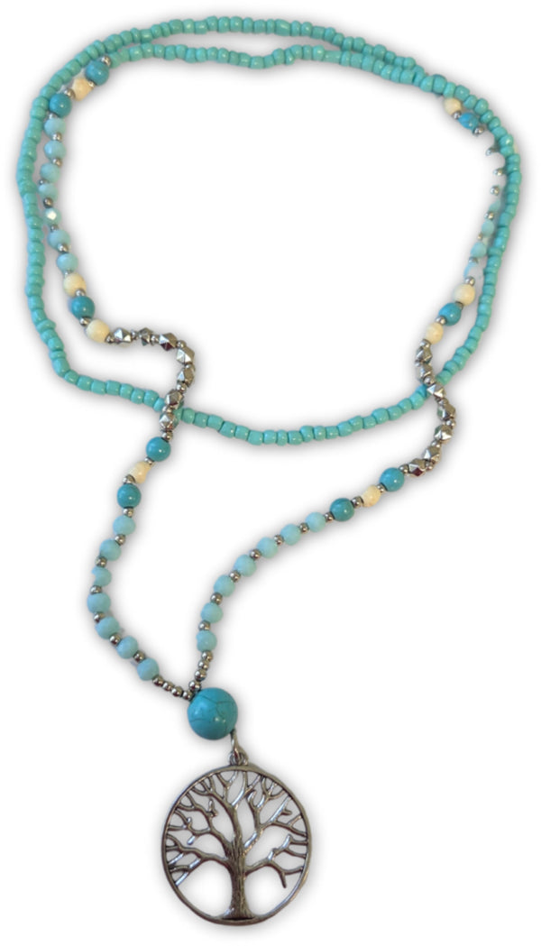 Ibiza edelsteen ketting - Tree of life nr.2