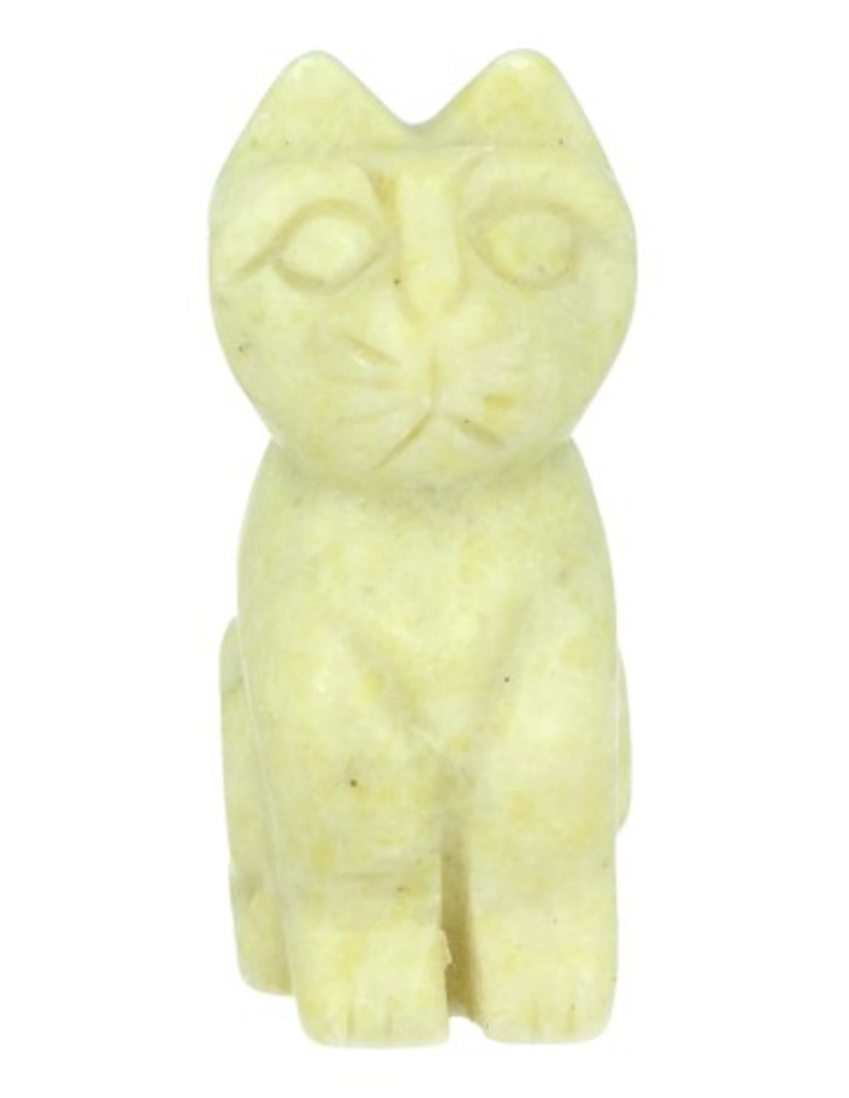 Jade licht edelsteen dier kat