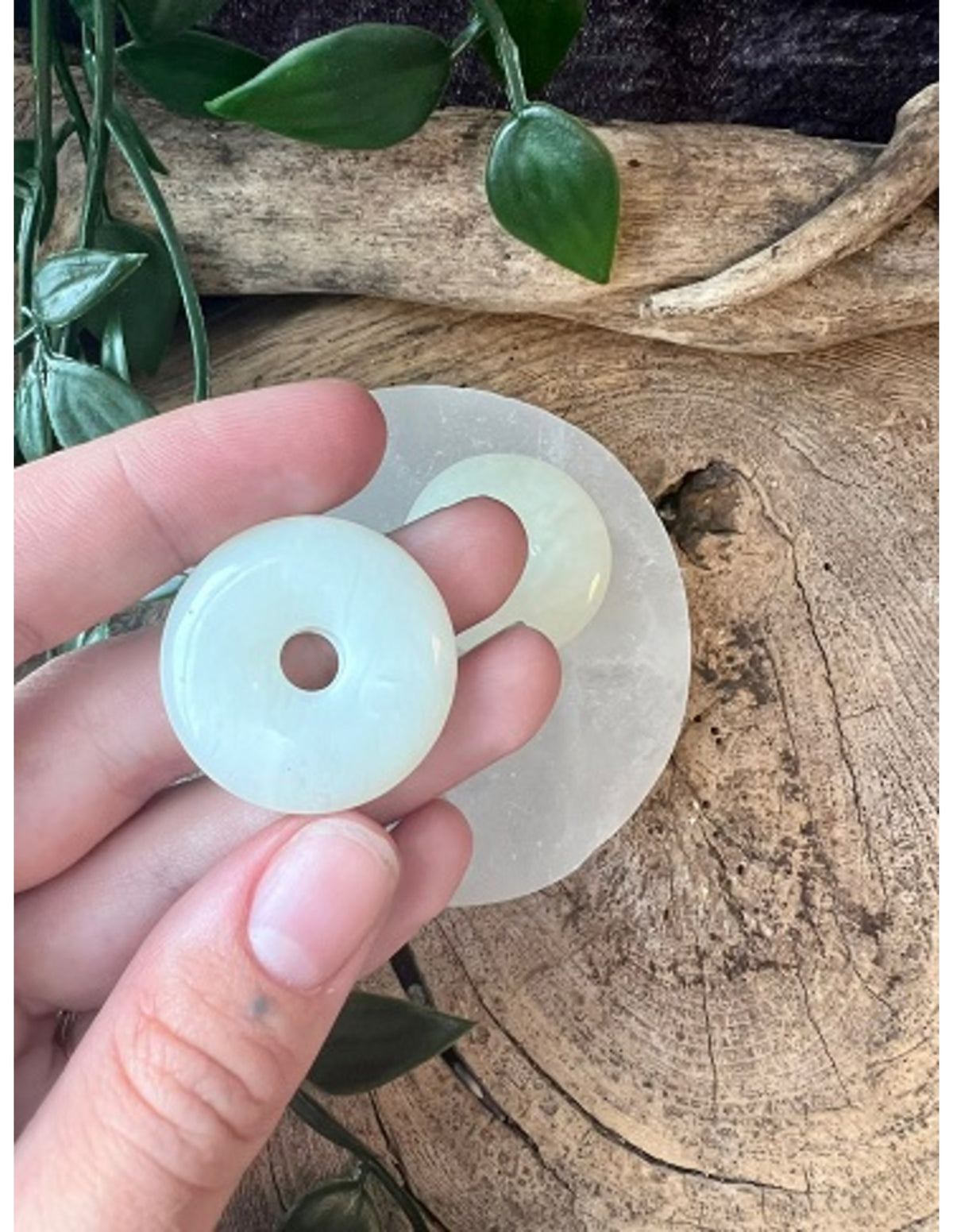 Jade Serpentijn donut 30 mm