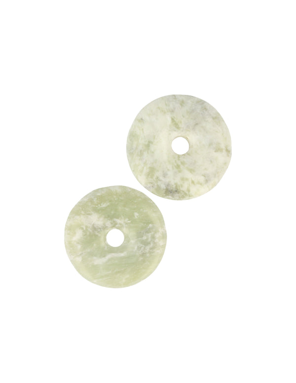Jade Serpentijn edelsteen donut 50 mm Hanger