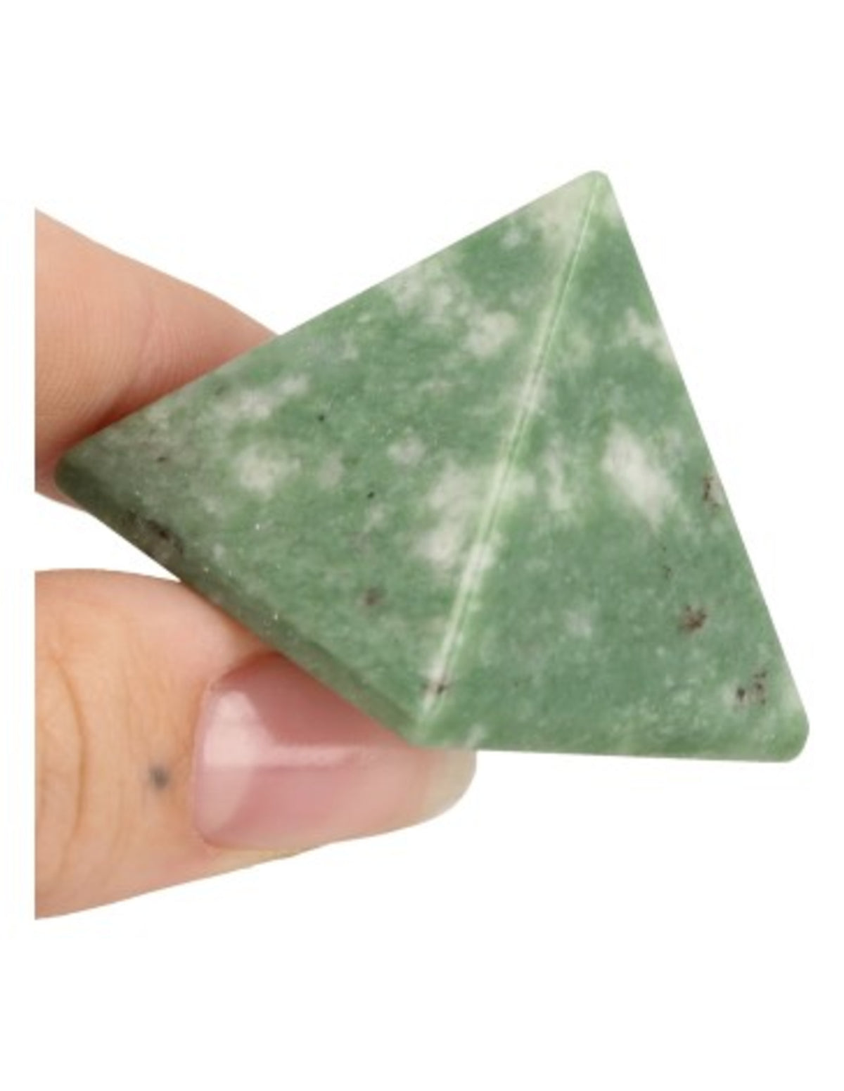 Jade Serpentijn edelsteen piramide 25 mm