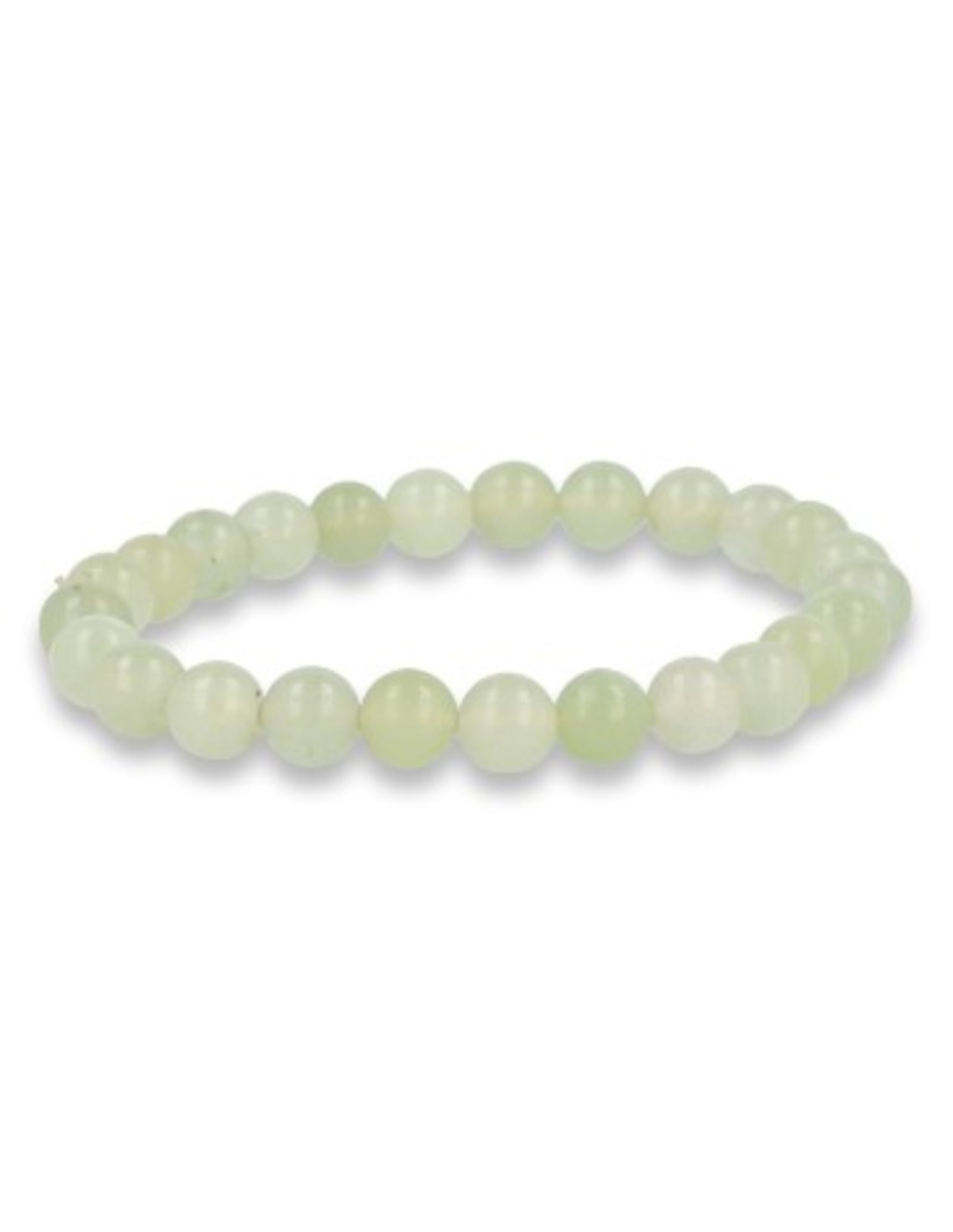 Jade Serpentijn kralenarmband 8 mm