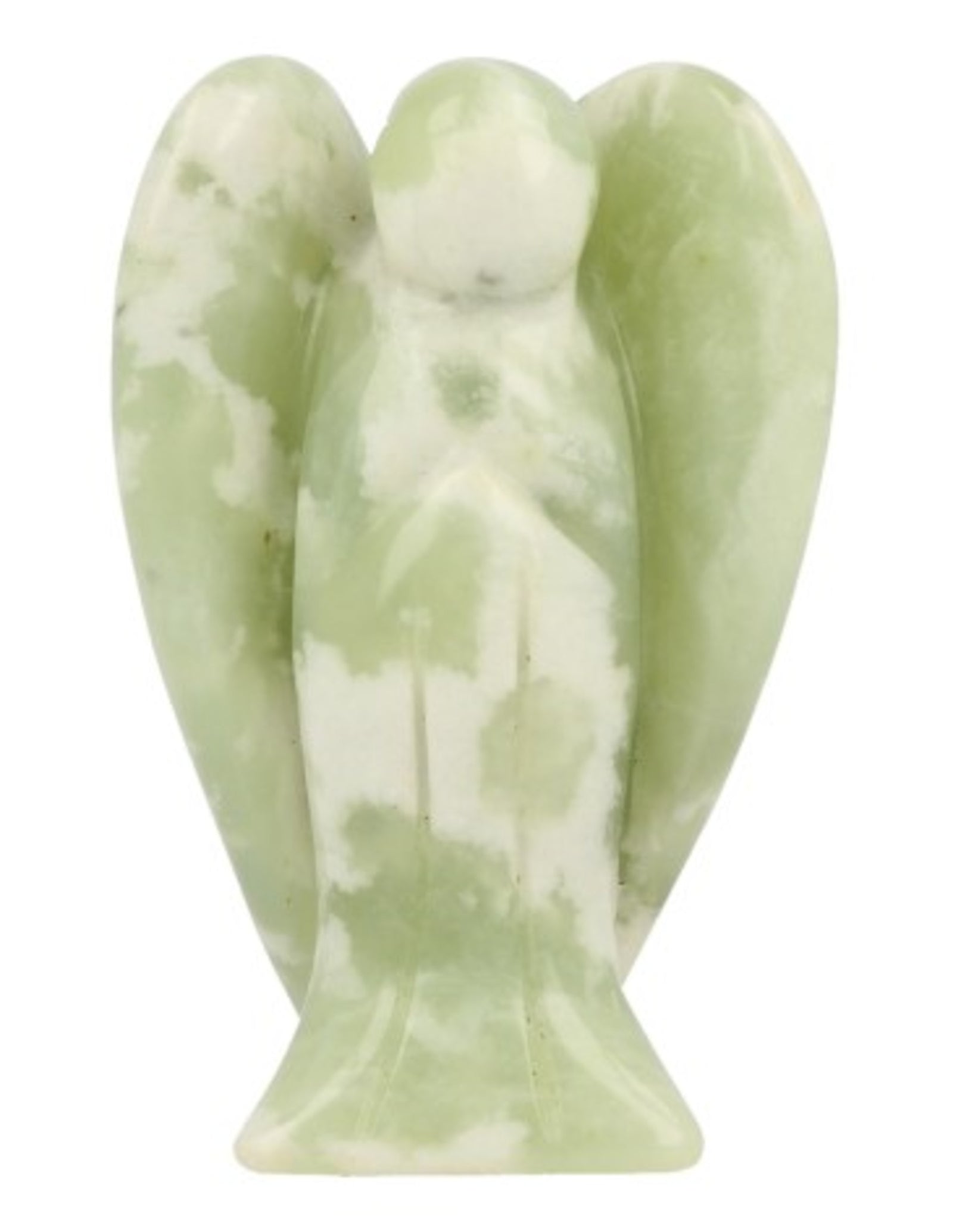 Jade serpentijn staande engel 50 mm