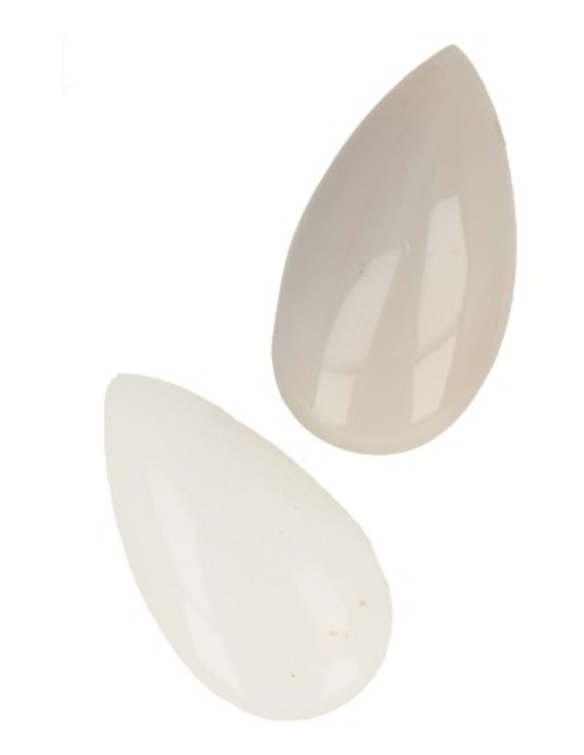 Jade wit edelsteen druppel hanger