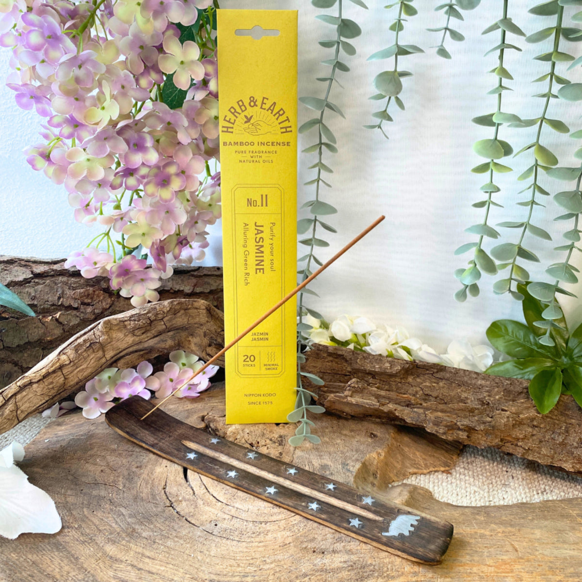 Jasmine Herb & Earth Nippon Kodo - Wierook Stokjes