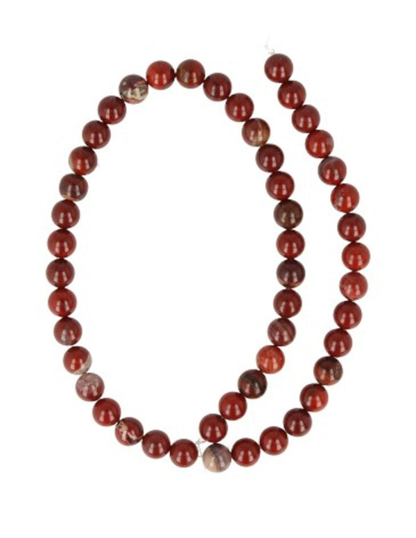 Jaspis breccie edelsteen kralen streng 8 mm