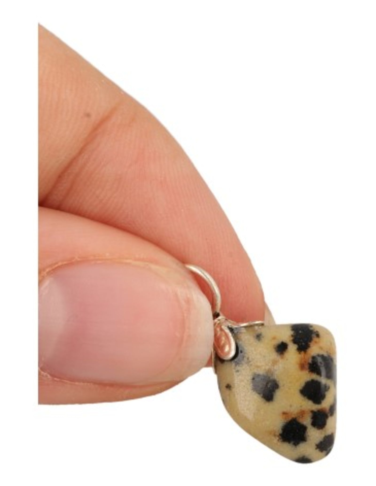 Jaspis dalmatiër edelsteen hanger