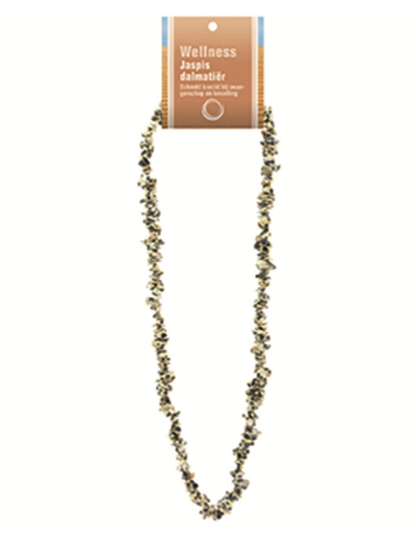 Jaspis dalmatiër edelsteen splitketting