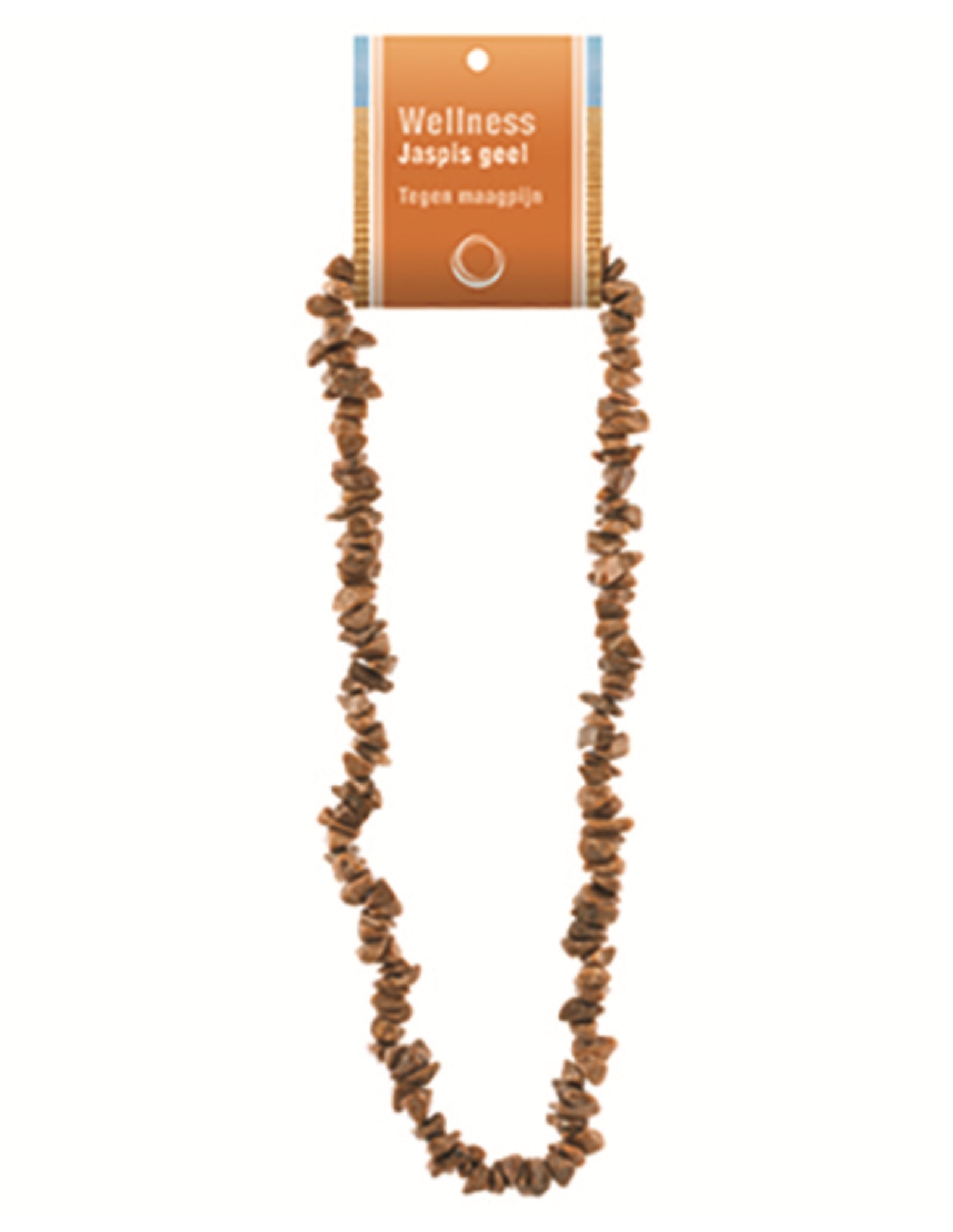 Jaspis geel splitketting + kaart