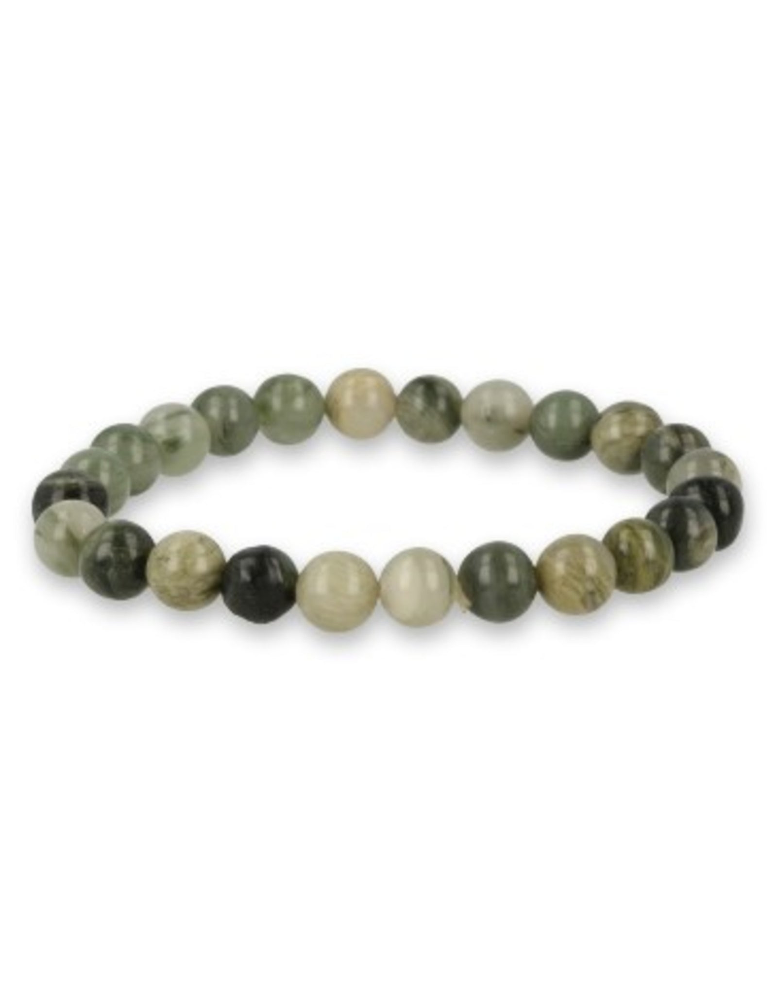 Jaspis groen kralenarmband 8 mm