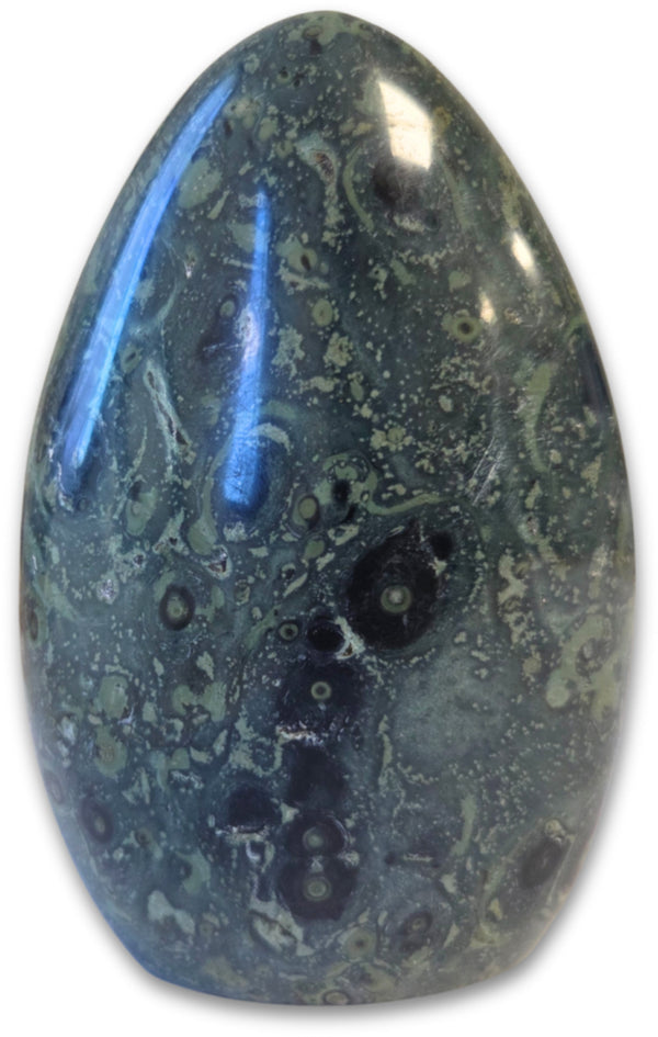 Jaspis kamballa (eldariet) edelsteen sculptuur nr.12