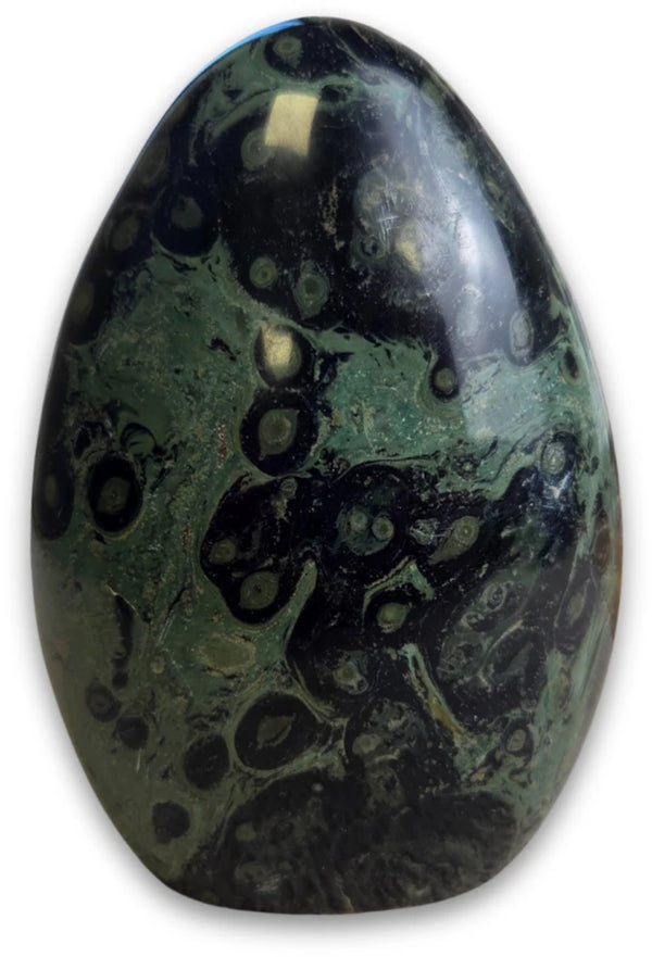 Jaspis kamballa (eldariet) edelsteen sculptuur nr.16