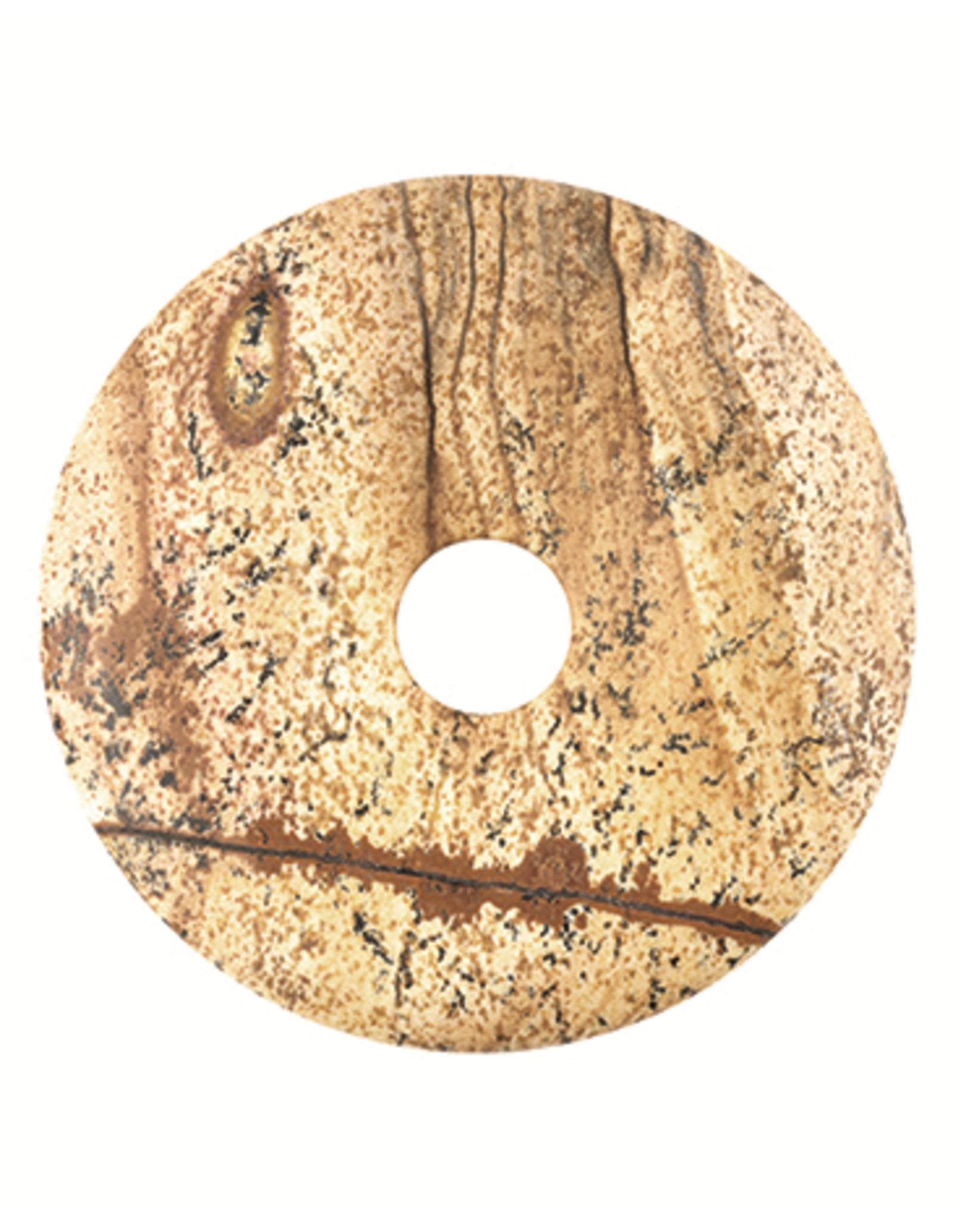 Jaspis landschap donut 30 mm