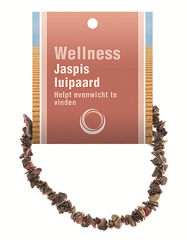 Jaspis luipaard edelsteen splitarmband