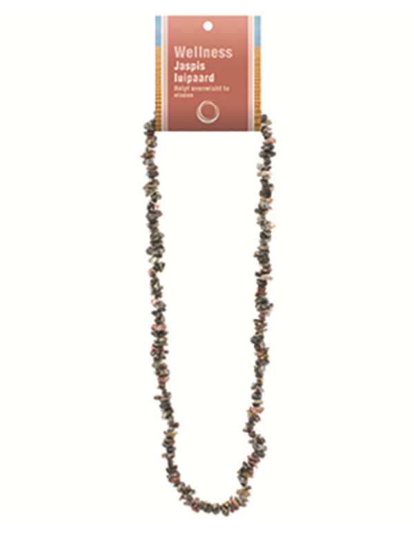 Jaspis luipaard edelsteen splitketting