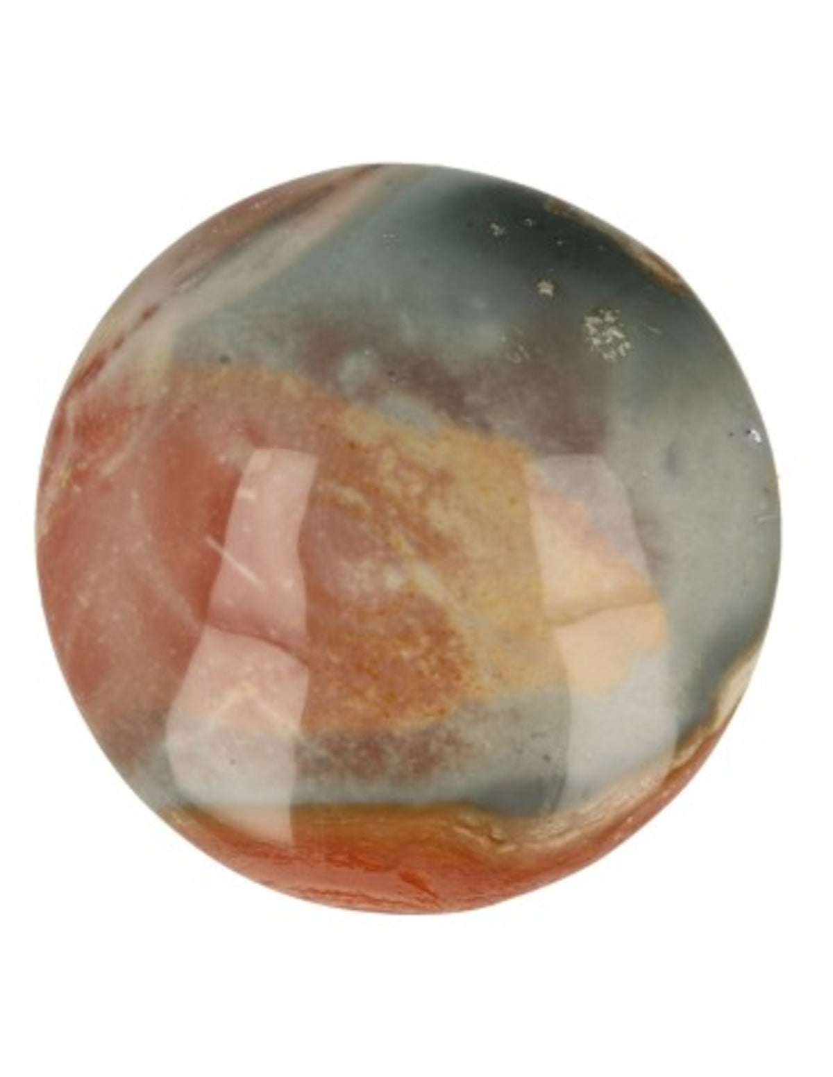 Jaspis Polychroom rond handsteen / oplegsteen