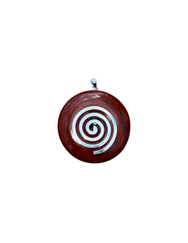 Jaspis rood edelsteen donut Hanger