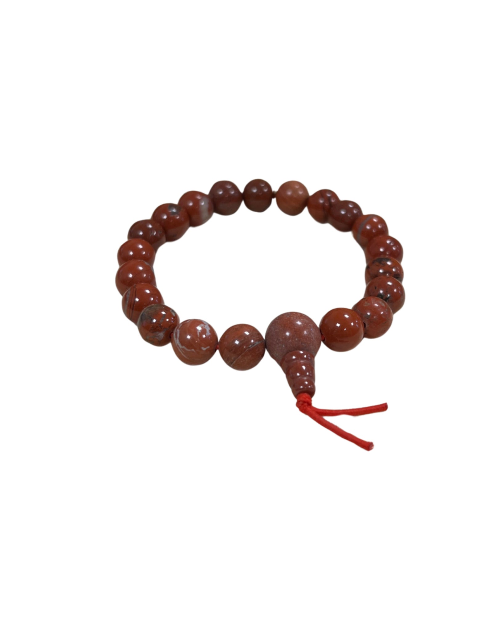 Jaspis rood powerbead armband