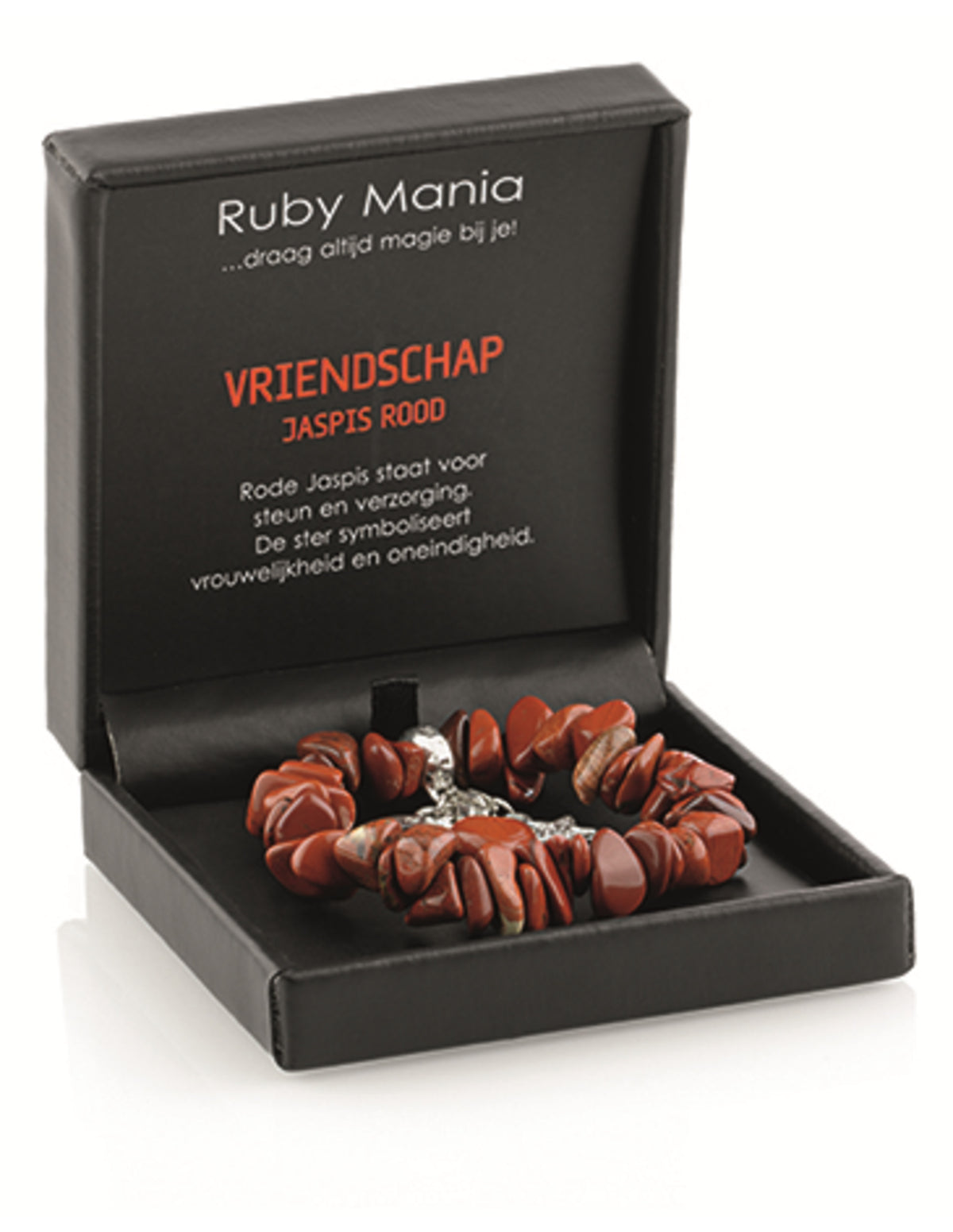 Jaspis rood Ruby Mania, armband nr 14, nugget
