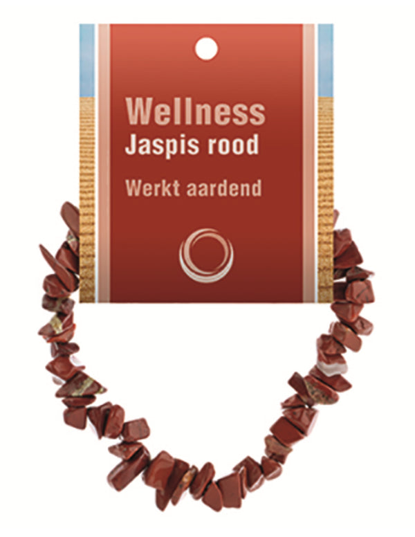 Jaspis rood edelsteen splitarmband