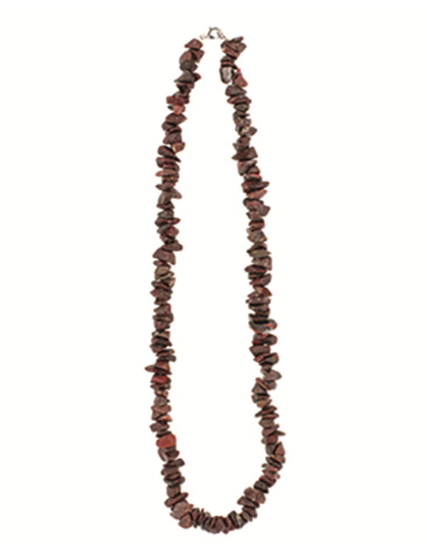 Jaspis rood edelsteen splitketting
