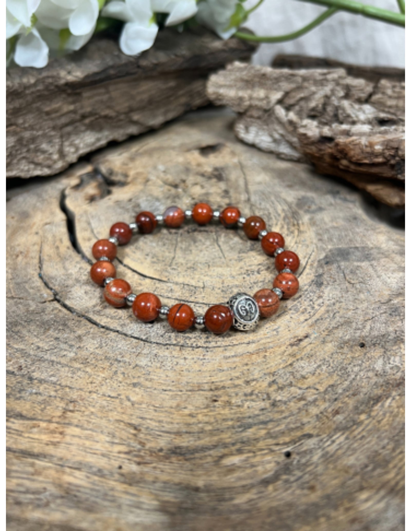 Jaspis rood sterrenbeeld armband - Ram