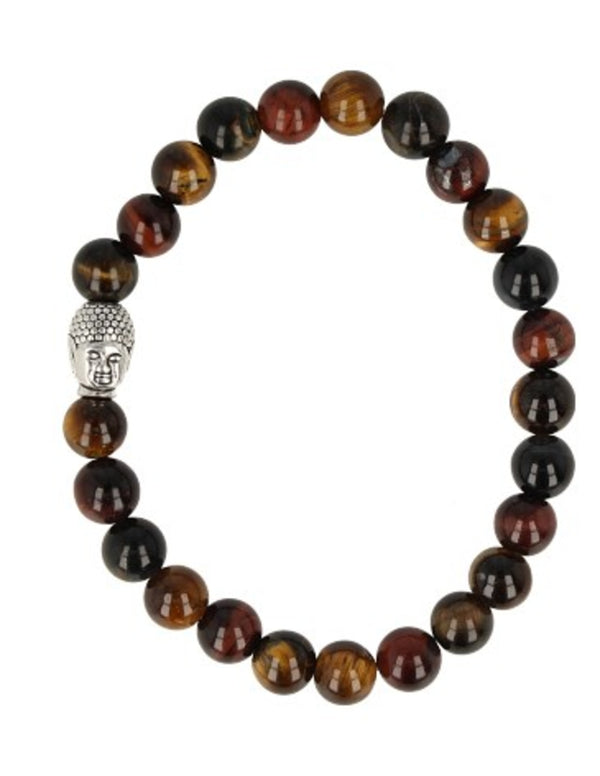 Katten/Tijger/Valkenoog kralen edelsteen armband boeddha mannen