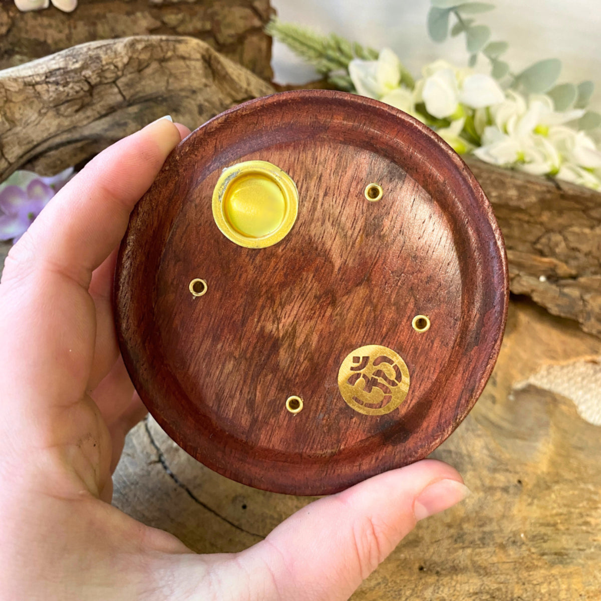 Kegel brander rond met Ohm - wierook houder