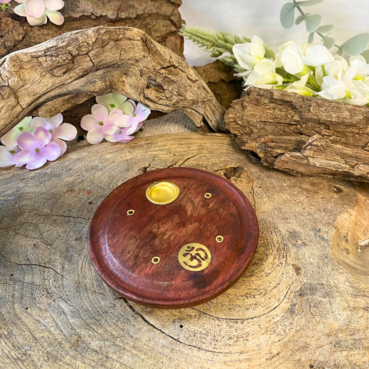 Kegel brander rond met Ohm - wierook houder