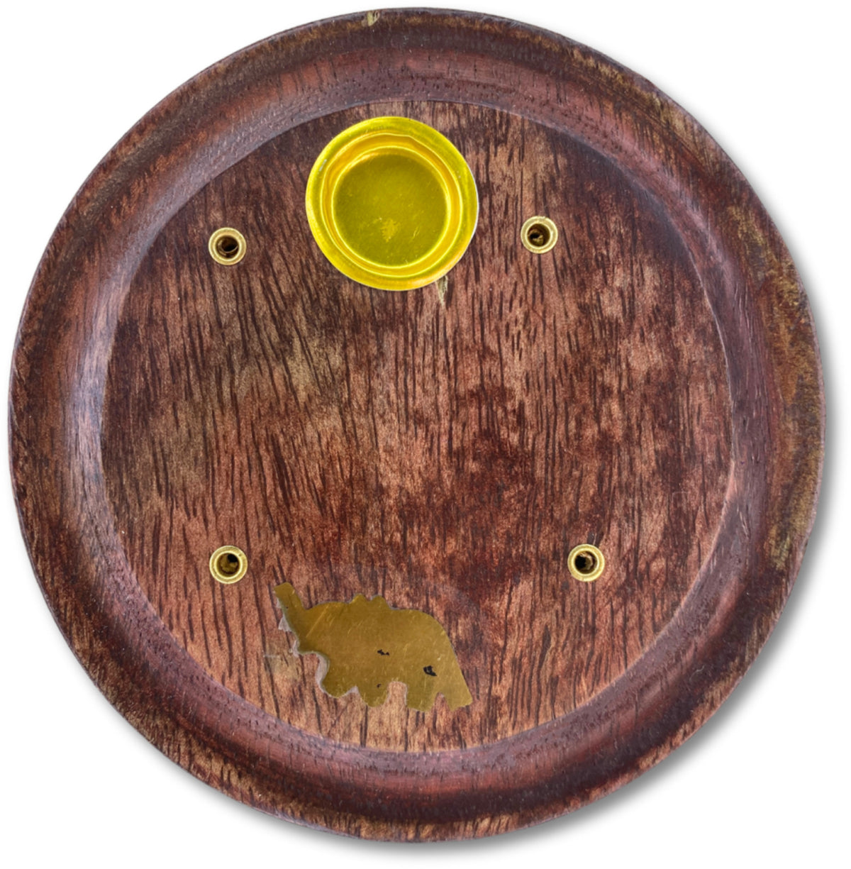 Kegel brander rond met Olifant - wierook houder