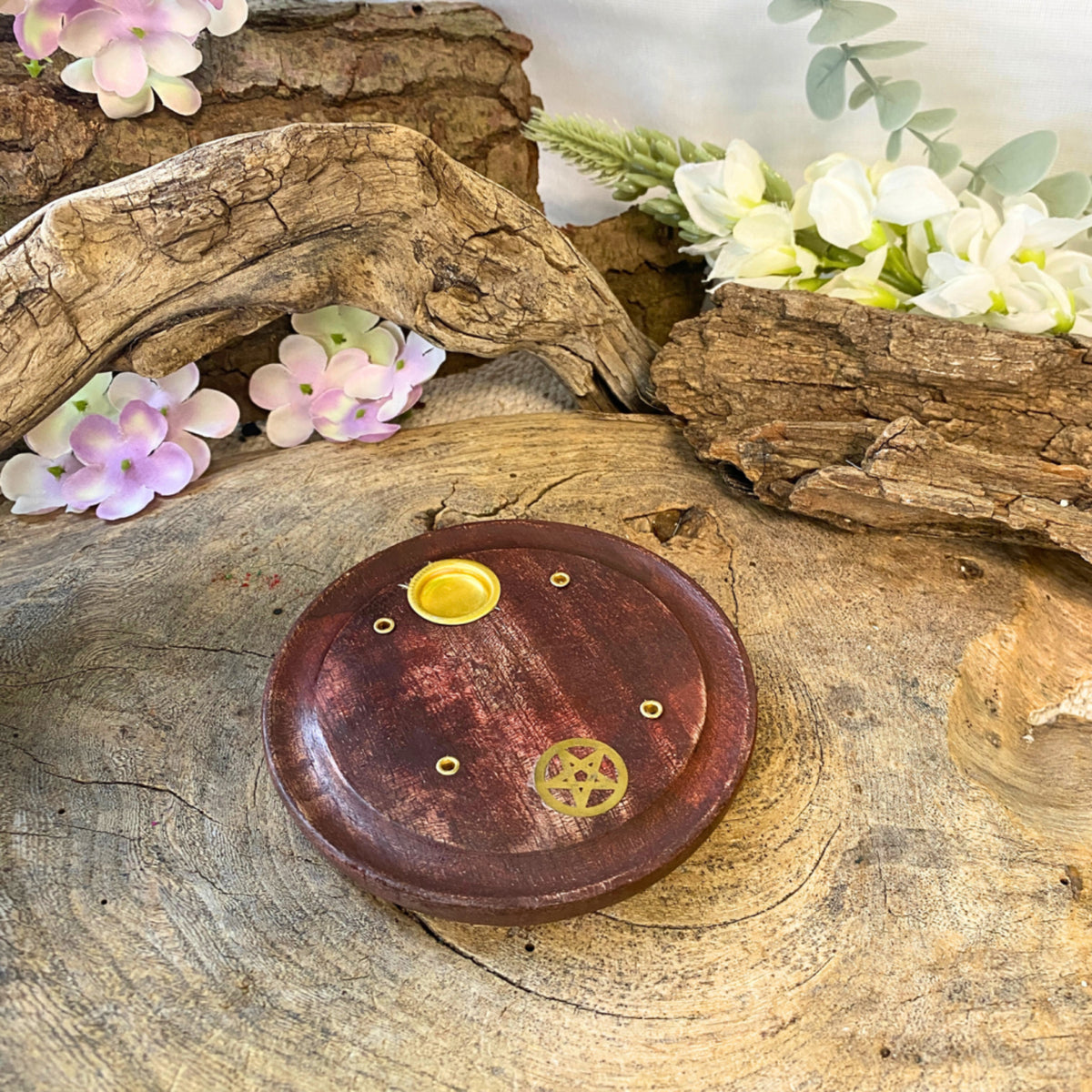 Kegel brander rond met Ster - wierook houder