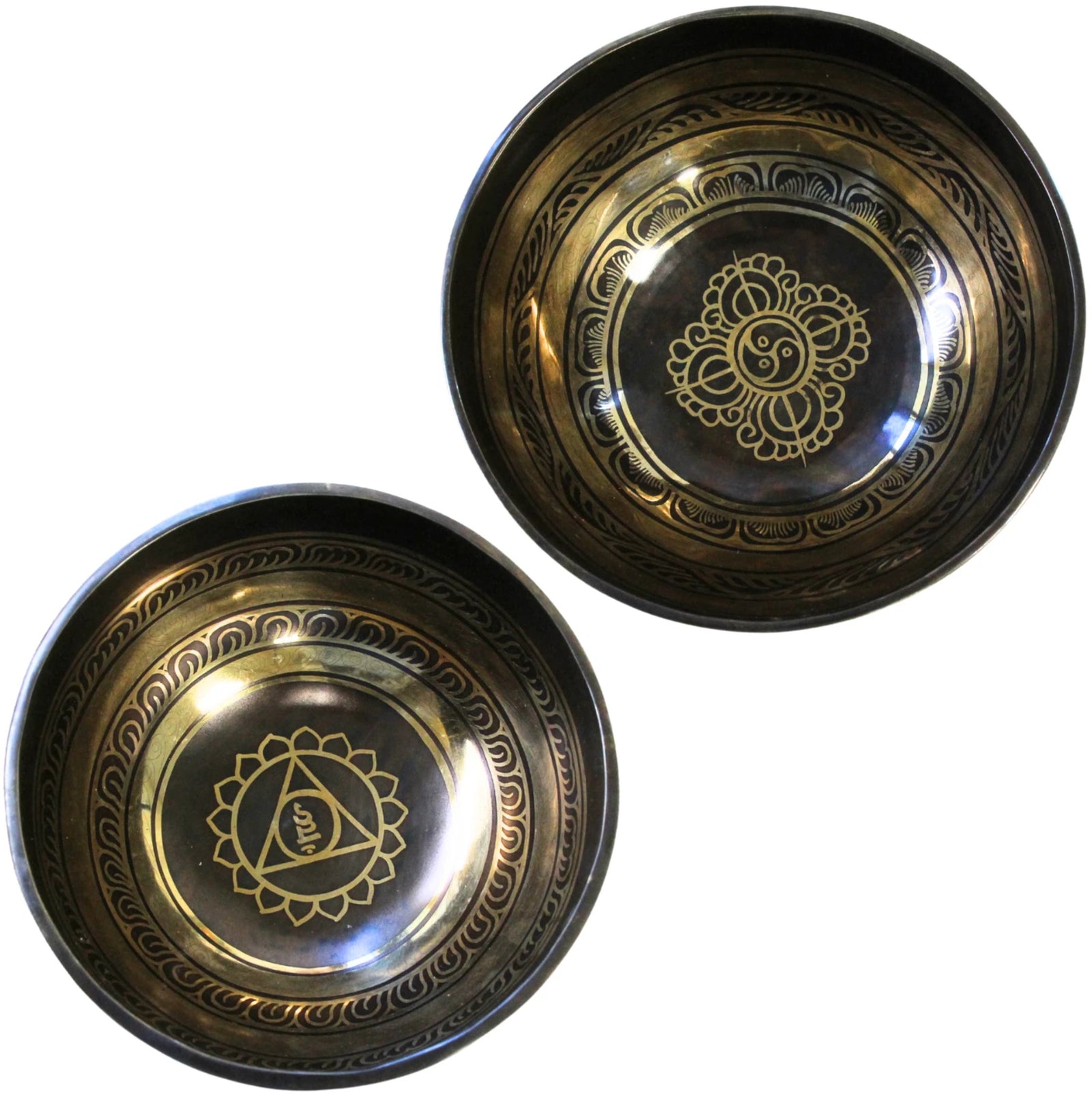 Klankschaal bewerkt 21-22 cm