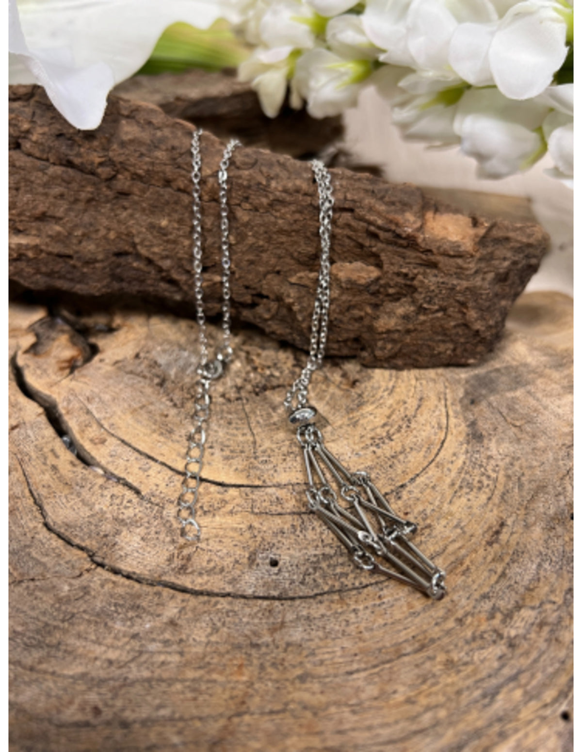 Kooihanger met ketting zilverkleur