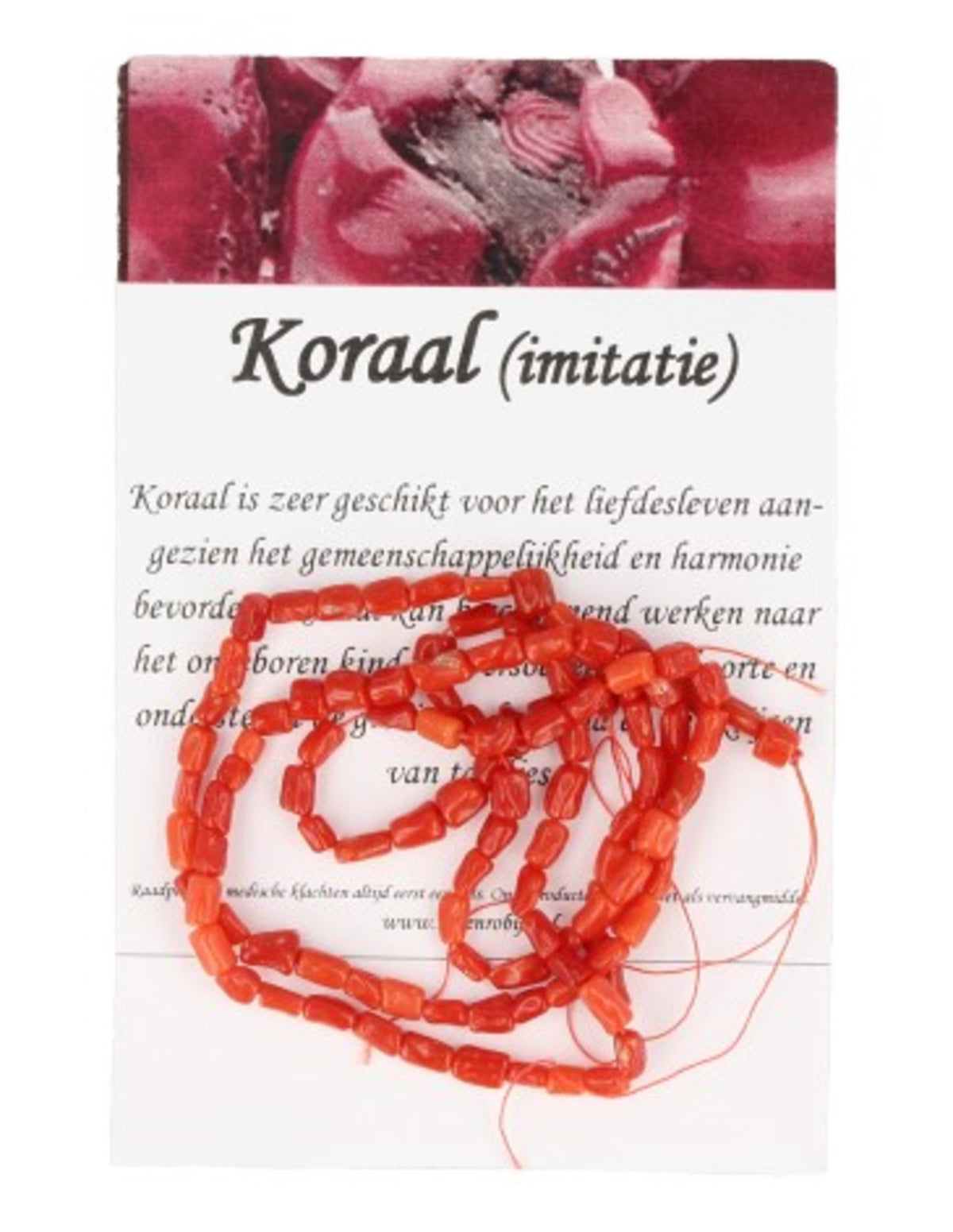 Koraal split kralen streng (imitatie)