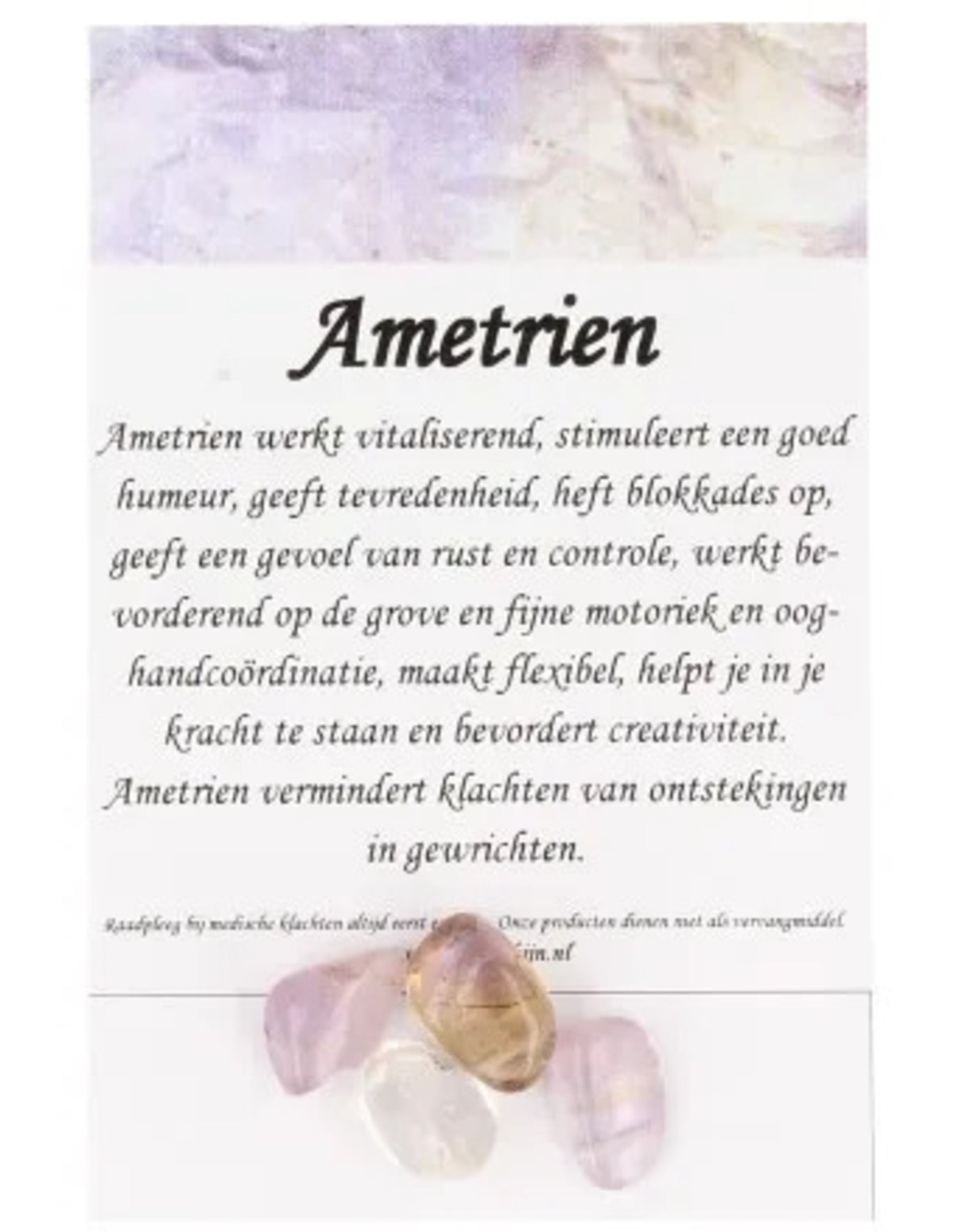 Kralen Ametrien druppel - 4 st.