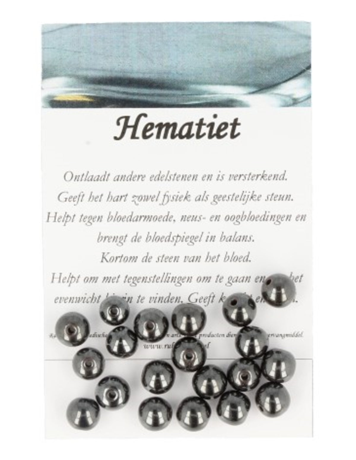 Kralen Hematiet 8mm - 20 st.