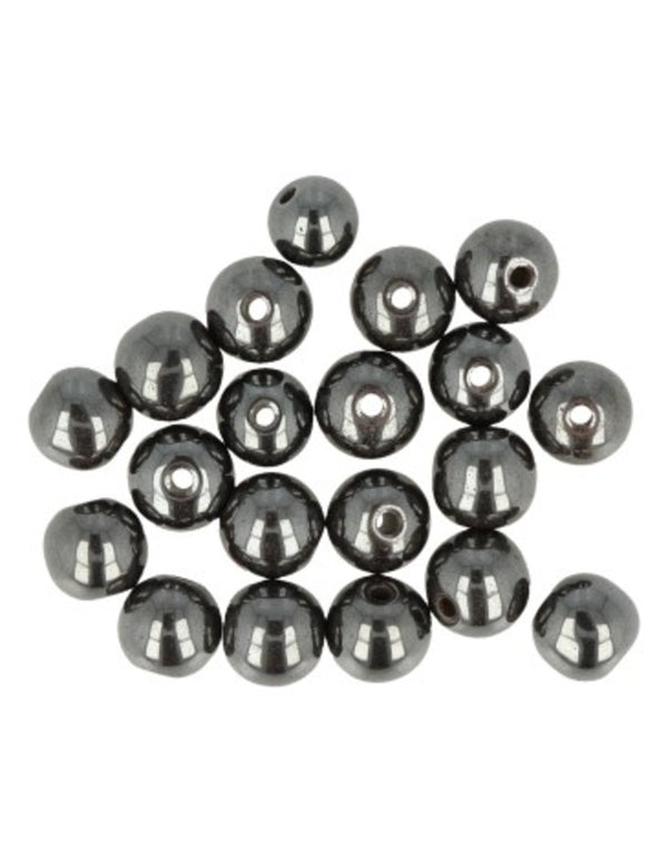 edelsteen kralen Hematiet 8mm - 20 st.