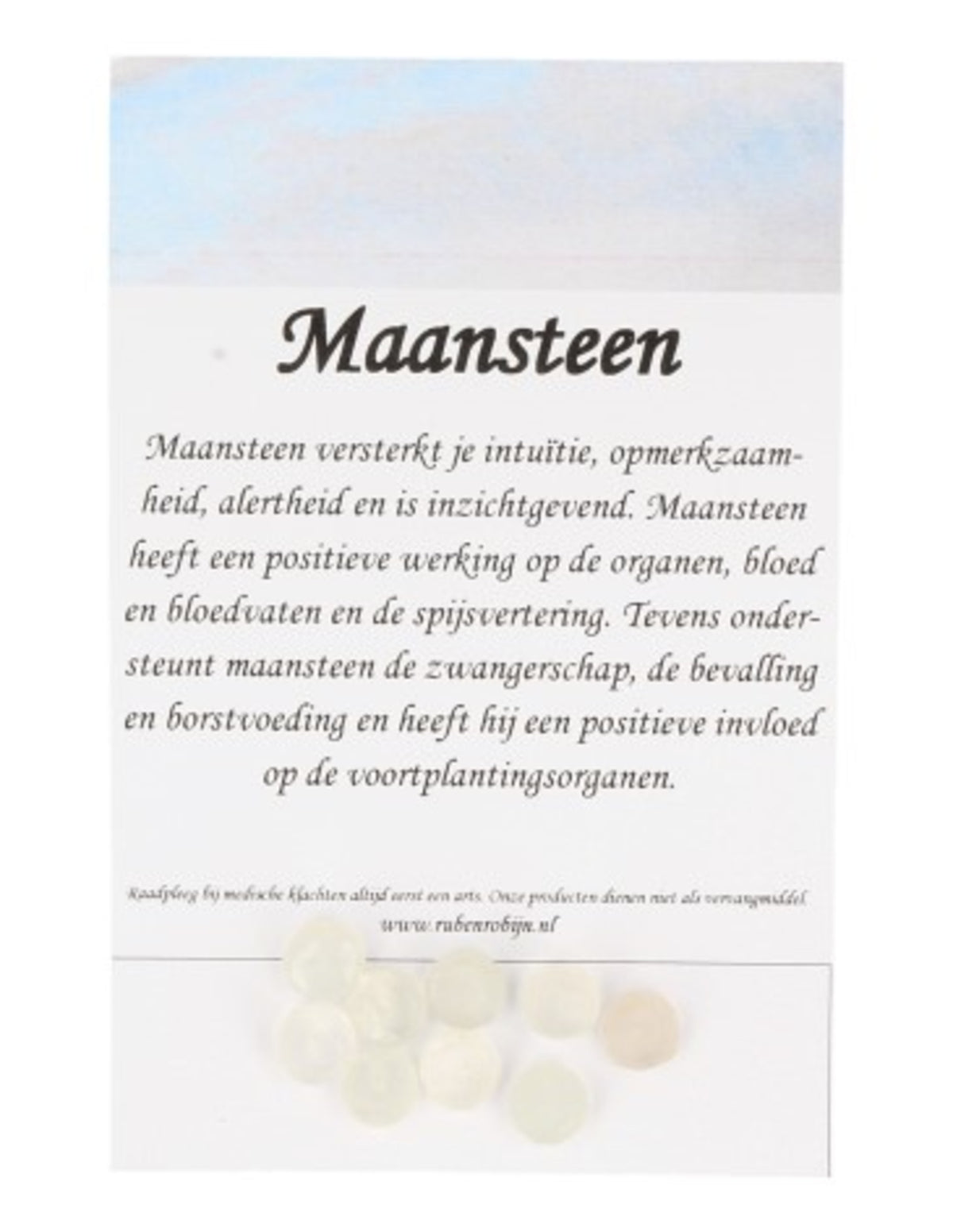 Kralen Maansteen wit facet 7 mm - 9 st.