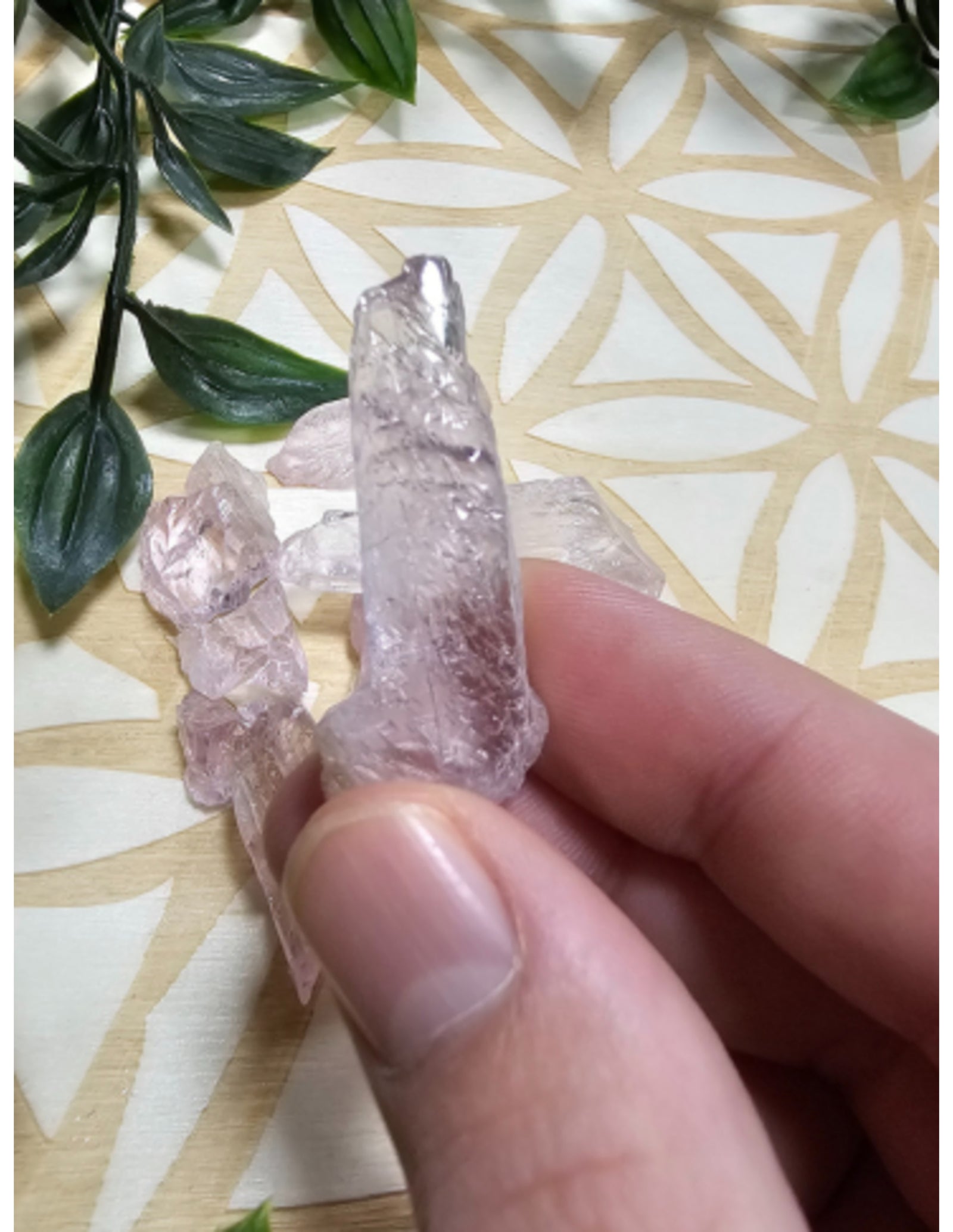 Kunziet roze ruw 50 gr. brokjes