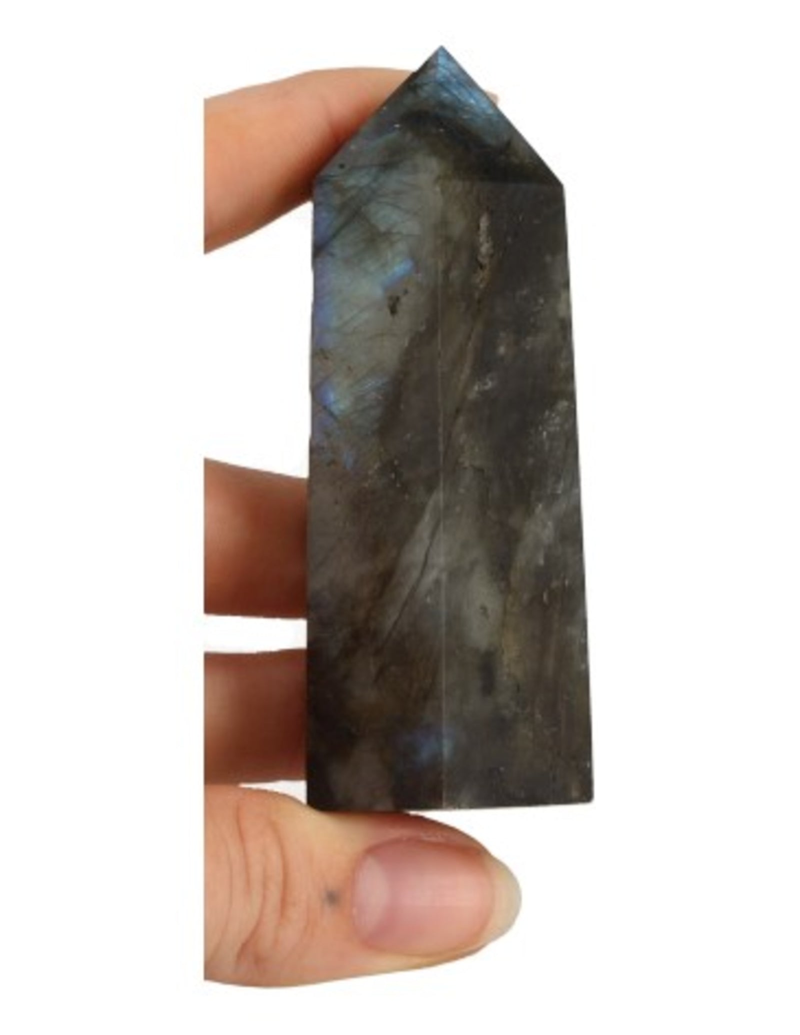 Labradoriet edelsteen punt 7-8 cm