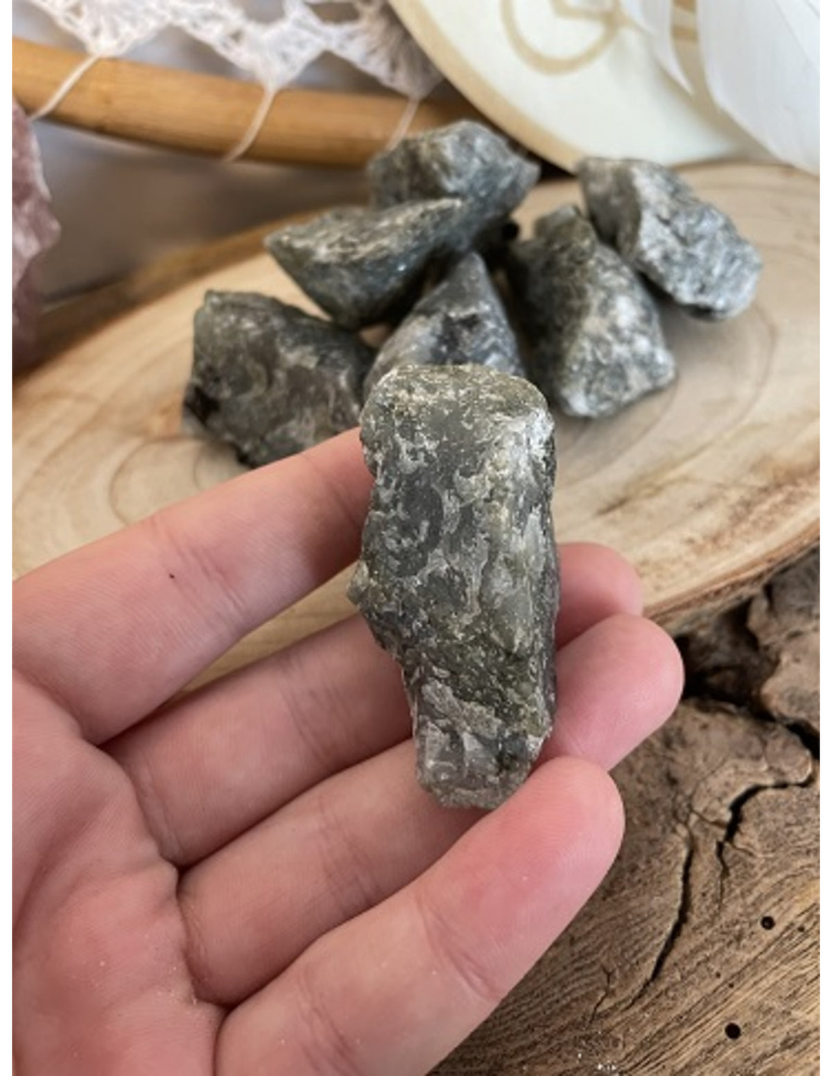 Labradoriet ruw Madagaskar, p/kg