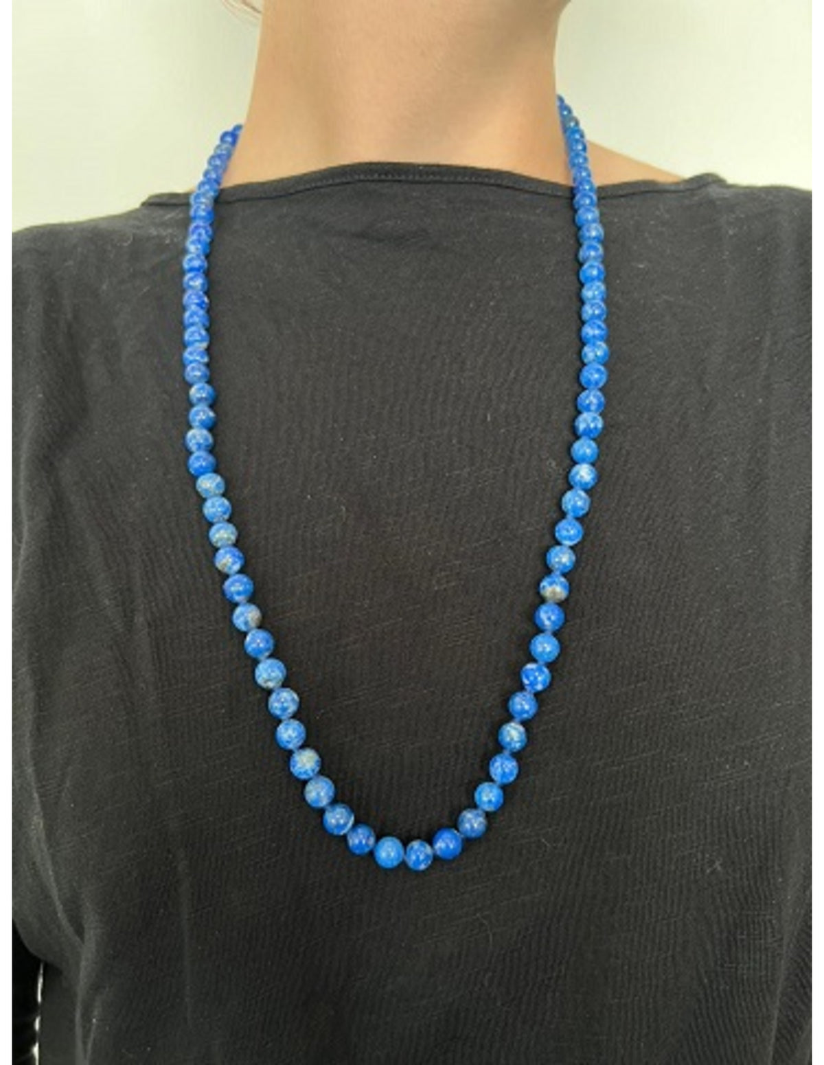 Lapis Lazuli 8mm kralen ketting 73 cm