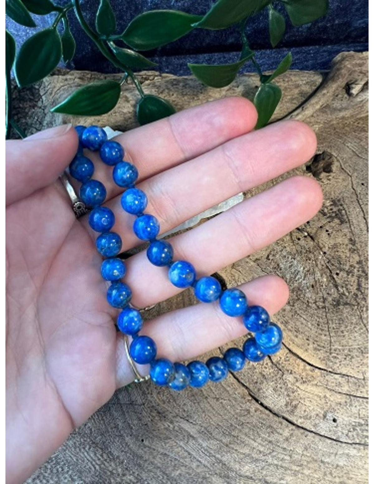 Lapis Lazuli 8mm kralen ketting 73 cm