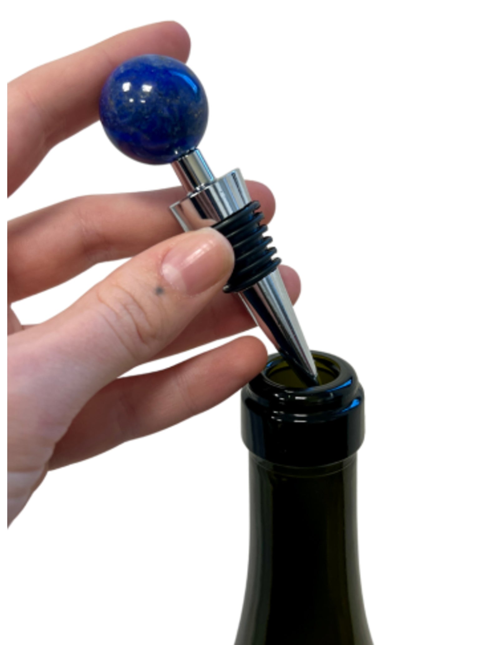 Lapis Lazuli wijnstopper bol